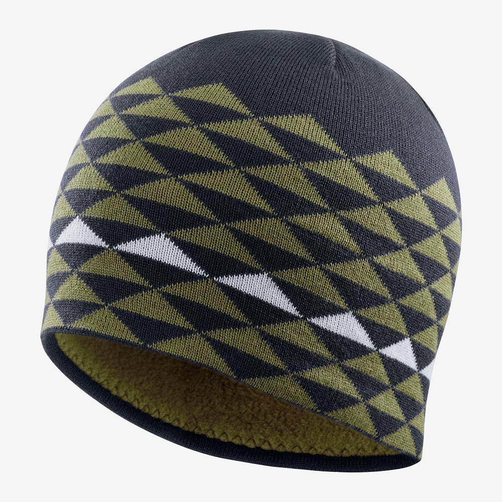 Salomon Singapore Mens Hats - GRAPHIC Green | 07268-UMXR